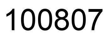 Número 100807 imagen negro
