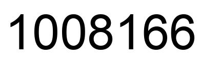Number 1008166 black image