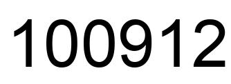 Number 100912 black image