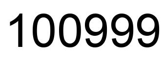 Número 100999 imagen negro