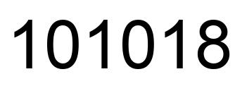 Número 101018 imagen negro