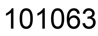 Número 101063 imagen negro