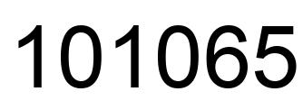 Número 101065 imagen negro