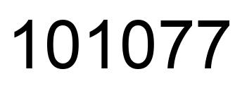 Número 101077 imagen negro