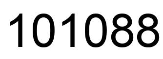 Number 101088 black image