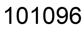 Number 101096 black image