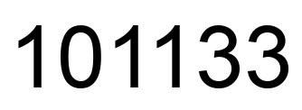 Número 101133 imagen negro