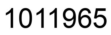 Número 1011965 imagen negro