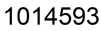 Número 1014593 imagen negro