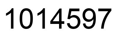 Número 1014597 imagen negro