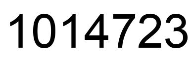 Número 1014723 imagen negro