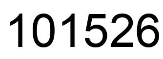 Número 101526 imagen negro