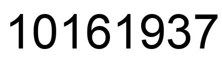 Number 10161937 black image