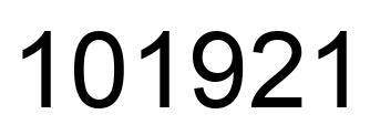Number 101921 black image