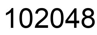 Número 102048 imagen negro