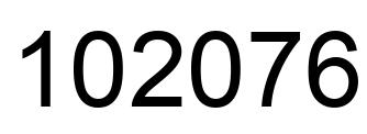 Número 102076 imagen negro