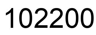 Número 102200 imagen negro