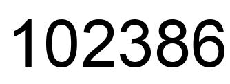 Número 102386 imagen negro