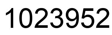 Número 1023952 imagen negro