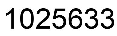 Número 1025633 imagen negro