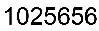 Número 1025656 imagen negro