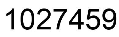 Número 1027459 imagen negro