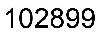 Número 102899 imagen negro