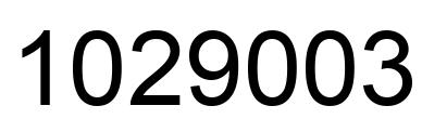 Número 1029003 imagen negro