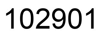 Número 102901 imagen negro