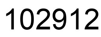 Número 102912 imagen negro
