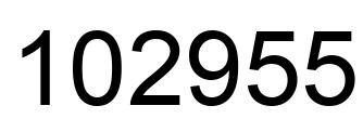 Número 102955 imagen negro