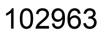Número 102963 imagen negro