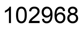 Número 102968 imagen negro