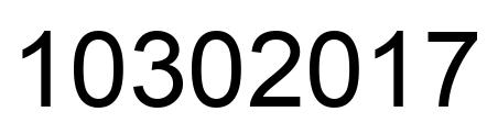 Number 10302017 black image
