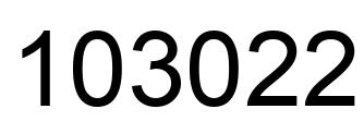 Número 103022 imagen negro