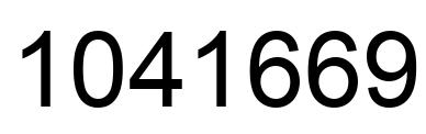 Número 1041669 imagen negro