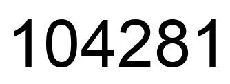 Número 104281 imagen negro
