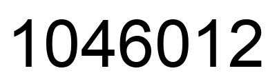 Número 1046012 imagen negro