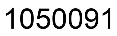 Number 1050091 black image