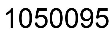 Number 1050095 black image