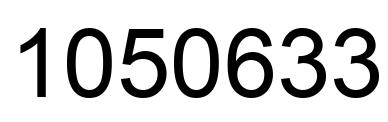 Number 1050633 black image