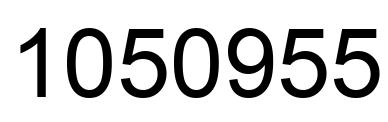 Number 1050955 black image