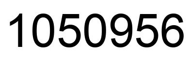 Number 1050956 black image
