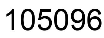 Number 105096 black image