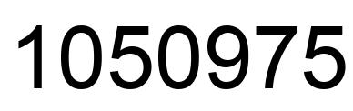 Number 1050975 black image
