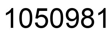 Number 1050981 black image
