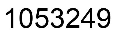 Número 1053249 imagen negro