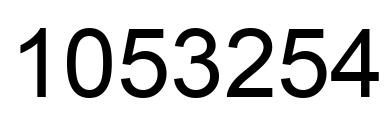 Número 1053254 imagen negro