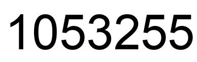Número 1053255 imagen negro