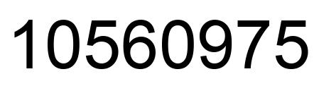 Número 10560975 imagen negro